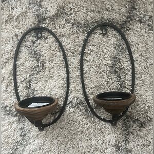 Metal/Wood Sconces